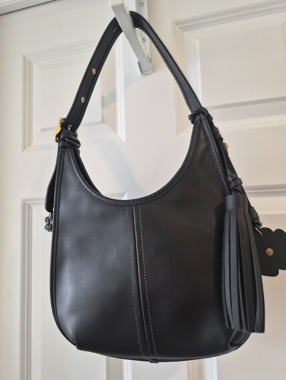 *Upcrafted/ReLoved [Coach] Ergo Shoulder Bag, CFI02, One-of-a-kind, Black, Charm - Picture 6 of 16